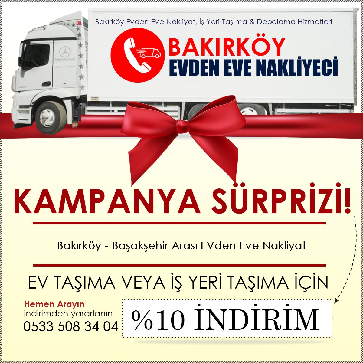 Bakırköy - Başakşehir Arası EVden Eve Nakliyat