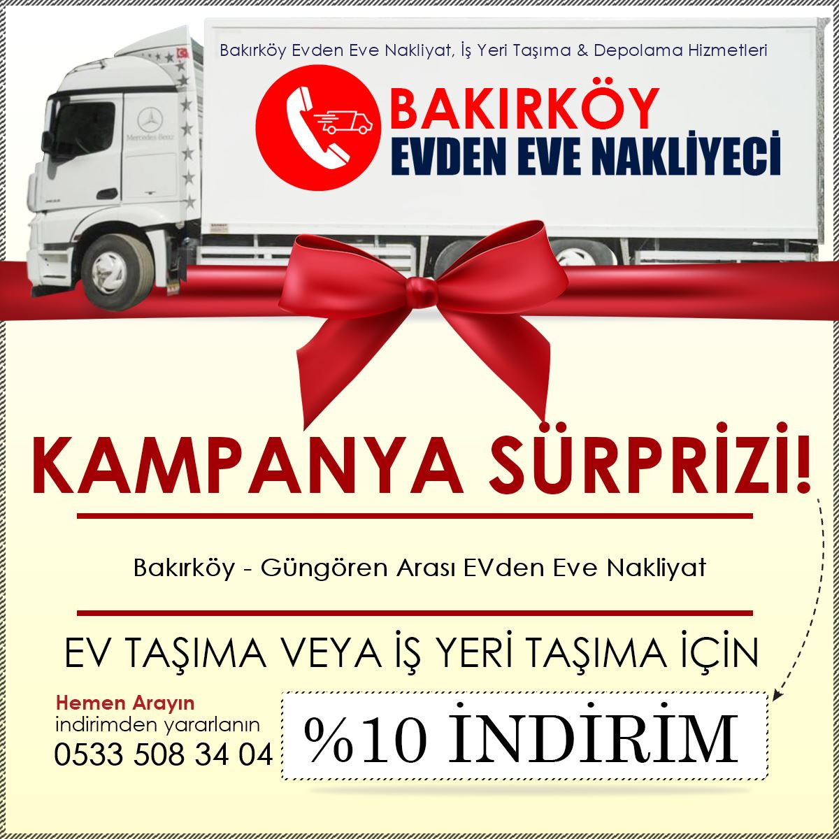 Bakırköy - Güngören Arası EVden Eve Nakliyat